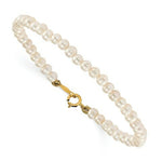 Load image into Gallery viewer, 14K Yellow Gold Madi K Freshwater Cultured Pearl 15 Necklace, Earrings &amp; 5.5 Bracelet 3pc Set
