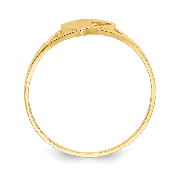 14K Yellow Gold Madi K Heart Baby Ring
