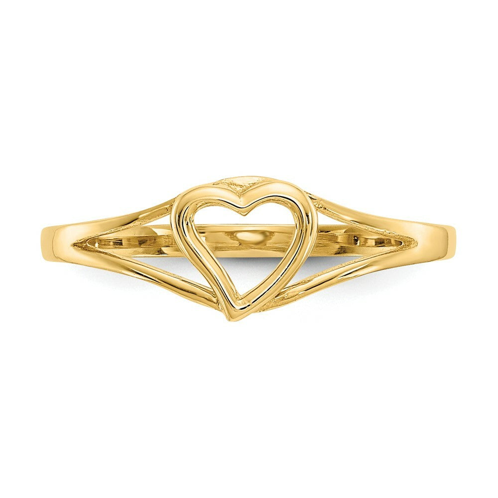 14K Yellow Gold Madi K Heart Baby Ring