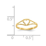 Load image into Gallery viewer, 14K Yellow Gold Madi K Heart Baby Ring
