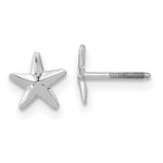Load image into Gallery viewer, 14K White Gold Madi K Screwback Star Post Earrings
