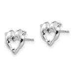 Load image into Gallery viewer, 14K White Gold Madi K Screwback Dolphins Post Earrings
