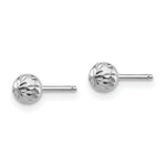Load image into Gallery viewer, 14K White Gold Madi K Diamond Cut 4M Ball Post Earrings
