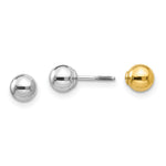Load image into Gallery viewer, 14K Two-tone Madi K Reversible 5mm Ball Earrings

