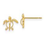 Load image into Gallery viewer, 14K Yellow Gold Madi K Childrens Sea Turtle Post Earrings
