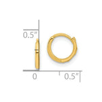 Load image into Gallery viewer, 14K Yellow Gold Madi K Polished Hinged Hoop Earrings
