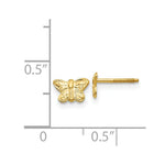Load image into Gallery viewer, 14K Yellow Gold Madi K Polished Butterfly Screwback Earrings
