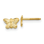 Load image into Gallery viewer, 14K Yellow Gold Madi K Polished Butterfly Screwback Earrings
