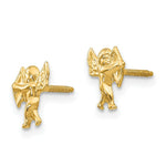 Load image into Gallery viewer, 14K Yellow Gold Madi K Polished Cupid Screwback Earrings
