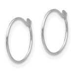 Load image into Gallery viewer, 14k White Gold Madi K Sm. Endless Hoop Earrings
