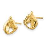 Load image into Gallery viewer, 14K Yellow Gold Madi K Polished Horse Head Post Earrings
