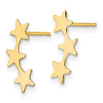 Load image into Gallery viewer, 14K Yellow Gold Madi K Polished 3-Star Post Earrings
