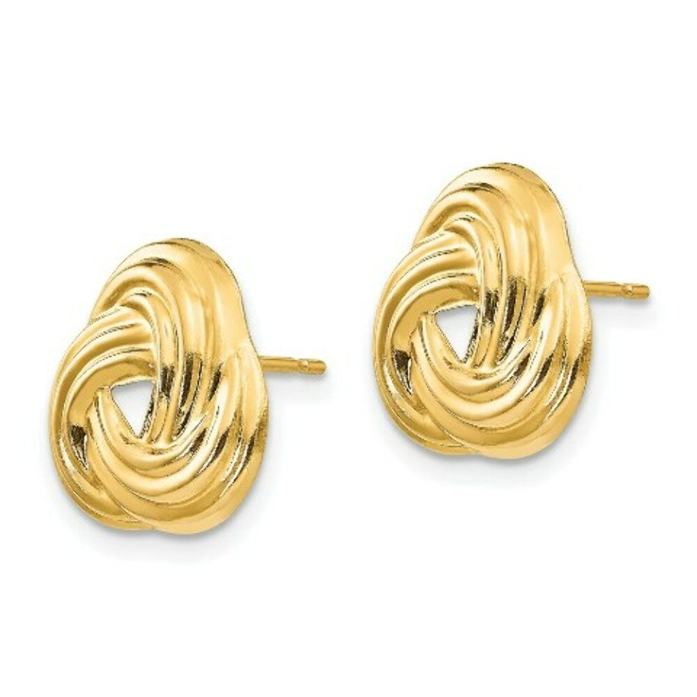 14K Yellow Gold Madi K Love Knot Earrings