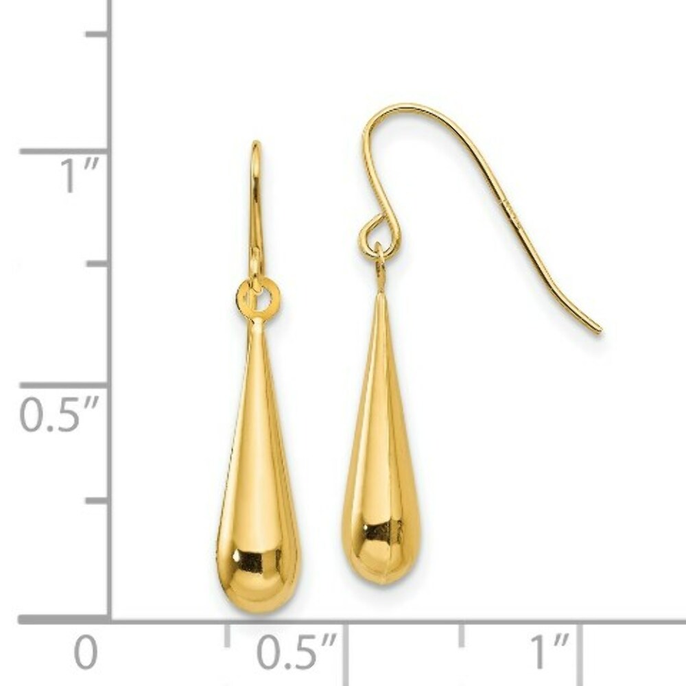14K Yellow Gold Madi K Tear Drop Earrings