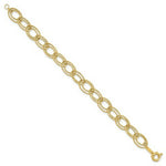 Load image into Gallery viewer, 14K Yellow Gold Fancy Oval Link Bracelet  Length 7.5'' inches
