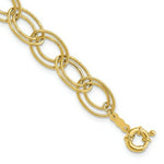 Load image into Gallery viewer, 14K Yellow Gold Fancy Oval Link Bracelet  Length 7.5'' inches
