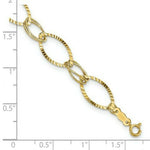 Load image into Gallery viewer, 14K Yellow Gold Fancy Link Bracelet  Length 7.25'' inches
