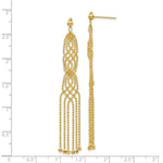 Load image into Gallery viewer, 14K Yellow Gold Beaded Earrings
