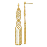 Load image into Gallery viewer, 14K Yellow Gold Beaded Earrings

