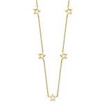 Load image into Gallery viewer, 14K Yellow Gold Star w/2'' Extension Necklace  Length 16'' inches
