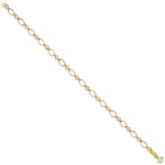 Load image into Gallery viewer, 14K Yellow Gold Yellow Gold Polished Fancy Link Bracelet  Length 7.25'' inches
