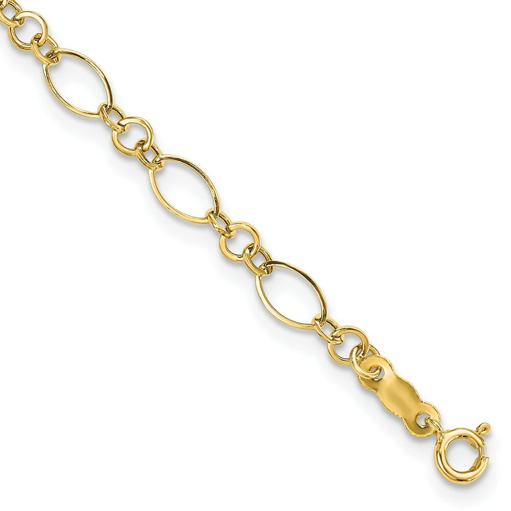 14K Yellow Gold Yellow Gold Polished Fancy Link Bracelet  Length 7.25'' inches