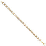 Load image into Gallery viewer, 14K Two-tone Gold Oval Link Bracelet  Length 7.25'' inches
