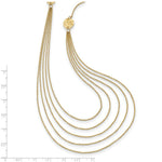 Load image into Gallery viewer, 14K Yellow Gold Five Strand Necklace  Length 18'' inches
