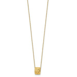 Load image into Gallery viewer, 14K Yellow Gold Rope Chain w/ Barrel Bead w/ 2'' Extension Necklace  Length 16'' inches

