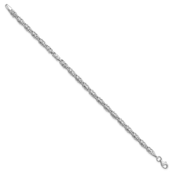 14K White Gold Polished Fancy Bracelet  Length 7.5'' inches