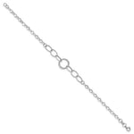 Load image into Gallery viewer, 14K White Gold Polished Textured Fancy Link Bracelet  Length 8'' inches
