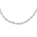 Load image into Gallery viewer, 14K White Gold Fancy Link Necklace  Length 18'' inches
