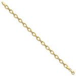 Load image into Gallery viewer, 14K Yellow Gold Diamond Cut Fancy Link Bracelet  Length 7'' inches
