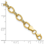 Load image into Gallery viewer, 14K Yellow Gold Diamond Cut Fancy Link Bracelet  Length 7'' inches
