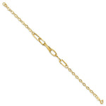 Load image into Gallery viewer, 14K Yellow Gold Polished Textured Fancy Link Bracelet  Length 7.75'' inches

