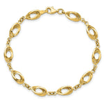 Load image into Gallery viewer, 14K Yellow Gold Polished Fancy Link Bracelet  Length 7.5'' inches
