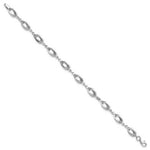 Load image into Gallery viewer, 14K White Gold Fancy Link Bracelet  Length 7.5'' inches
