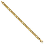Load image into Gallery viewer, 14K Yellow Gold Fancy Link Bracelet  length: 7.5 inches
