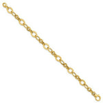 Load image into Gallery viewer, 14K Yellow Gold Fancy Link Bracelet  length: 7.75 inches
