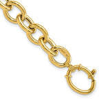 Load image into Gallery viewer, 14K Yellow Gold Fancy Oval Link Bracelet  length: 7.5 inches
