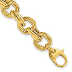 Load image into Gallery viewer, 14K Yellow Gold Fancy Link Bracelet  length: 8 inches
