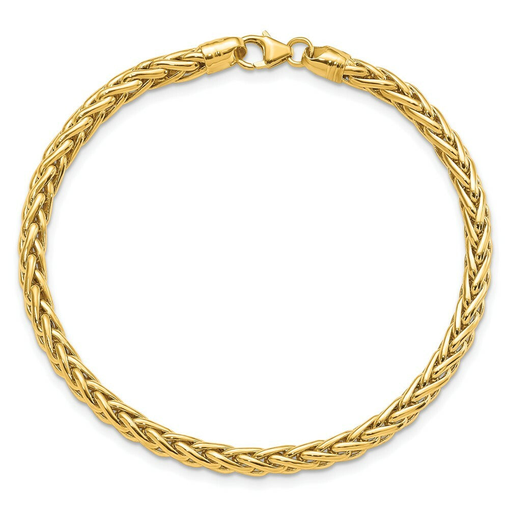 14K Yellow Gold Fancy Link Bracelet  length: 7.5 inches