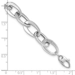 Load image into Gallery viewer, 14K White Gold Polished Fancy Link Bracelet  length: 8 inches
