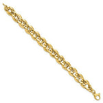 Load image into Gallery viewer, 14K Yellow Gold Fancy Link 7.5 inch Bracelet  length: 7.5 inches
