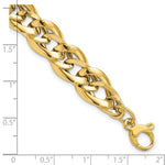 Load image into Gallery viewer, 14K Yellow Gold Fancy Link 7.5 inch Bracelet  length: 7.5 inches
