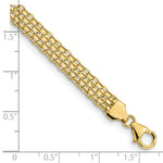 Load image into Gallery viewer, 14K Yellow Gold Fancy Link Bracelet  length: 7.5 inches
