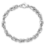 Load image into Gallery viewer, 14k White Gold Polished Bracelet  length: 7.5 inches
