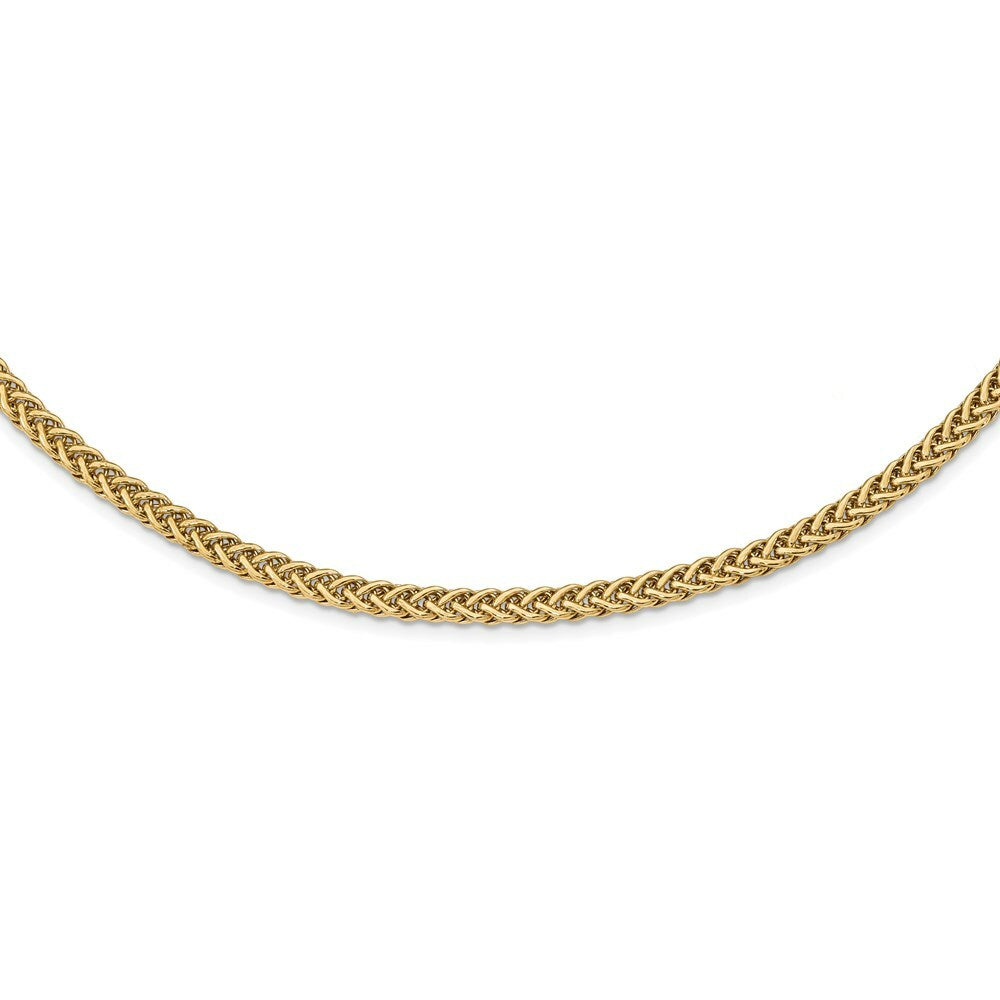 14K Yellow Gold Fancy Link Necklace  length: 17 inches