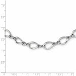 Load image into Gallery viewer, 14k White Gold Fancy Link Necklace  length: 18 inches
