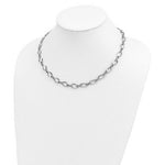Load image into Gallery viewer, 14k White Gold Fancy Link Necklace  length: 18 inches
